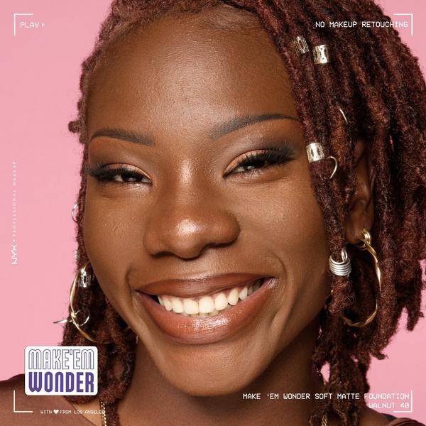 NYX Professional Makeup Make 'EM Wonder, 24H Soft Matte Foundation #5