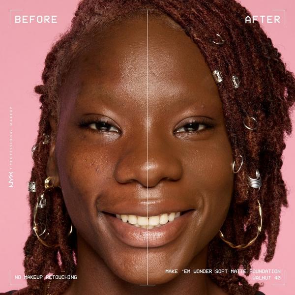 NYX Professional Makeup Make 'EM Wonder, 24H Soft Matte Foundation #6