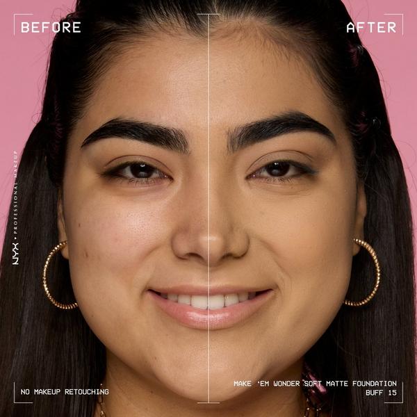 NYX Professional Makeup Make 'EM Wonder, 24H Soft Matte Foundation #6