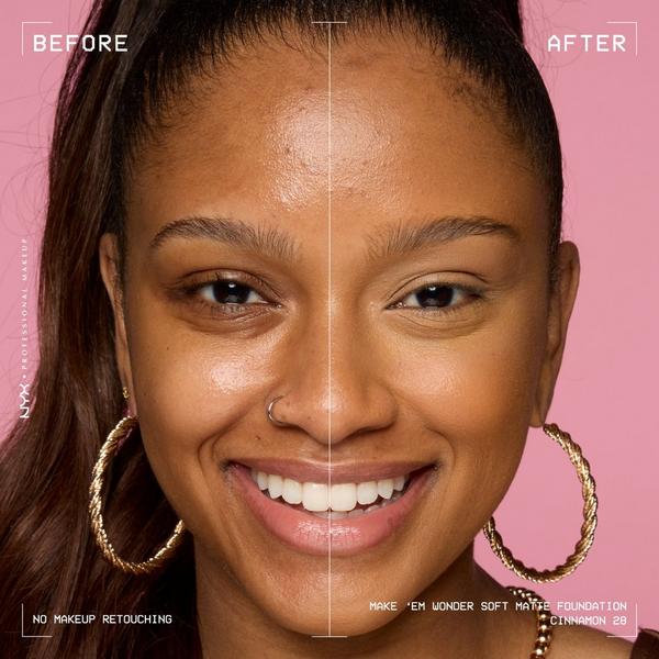 NYX Professional Makeup Make 'EM Wonder, 24H Soft Matte Foundation #6