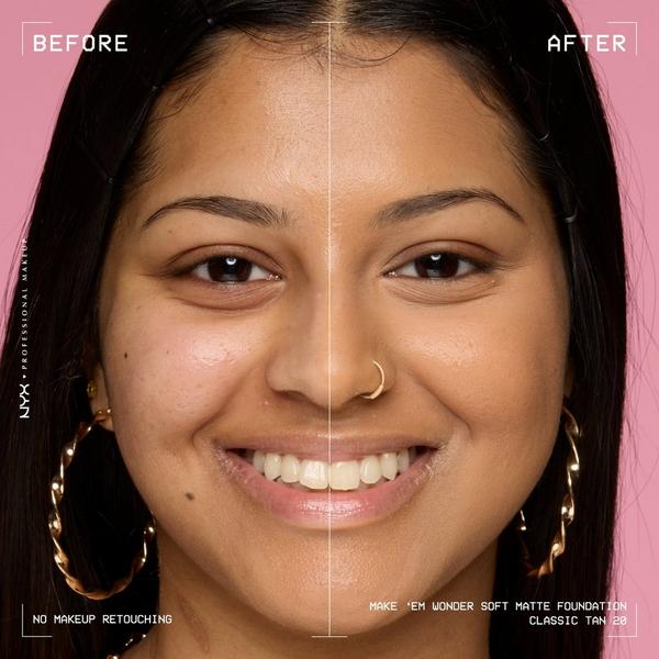 NYX Professional Makeup Make 'EM Wonder, 24H Soft Matte Foundation #6
