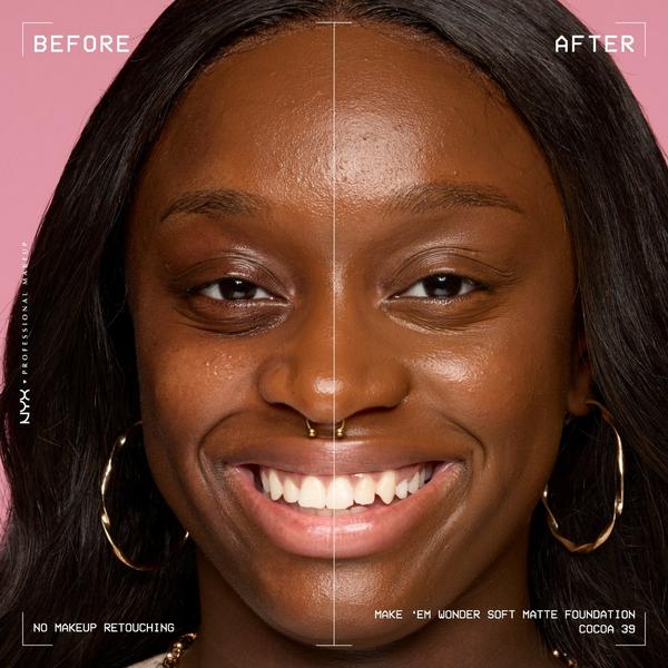 NYX Professional Makeup Make 'EM Wonder, 24H Soft Matte Foundation #6