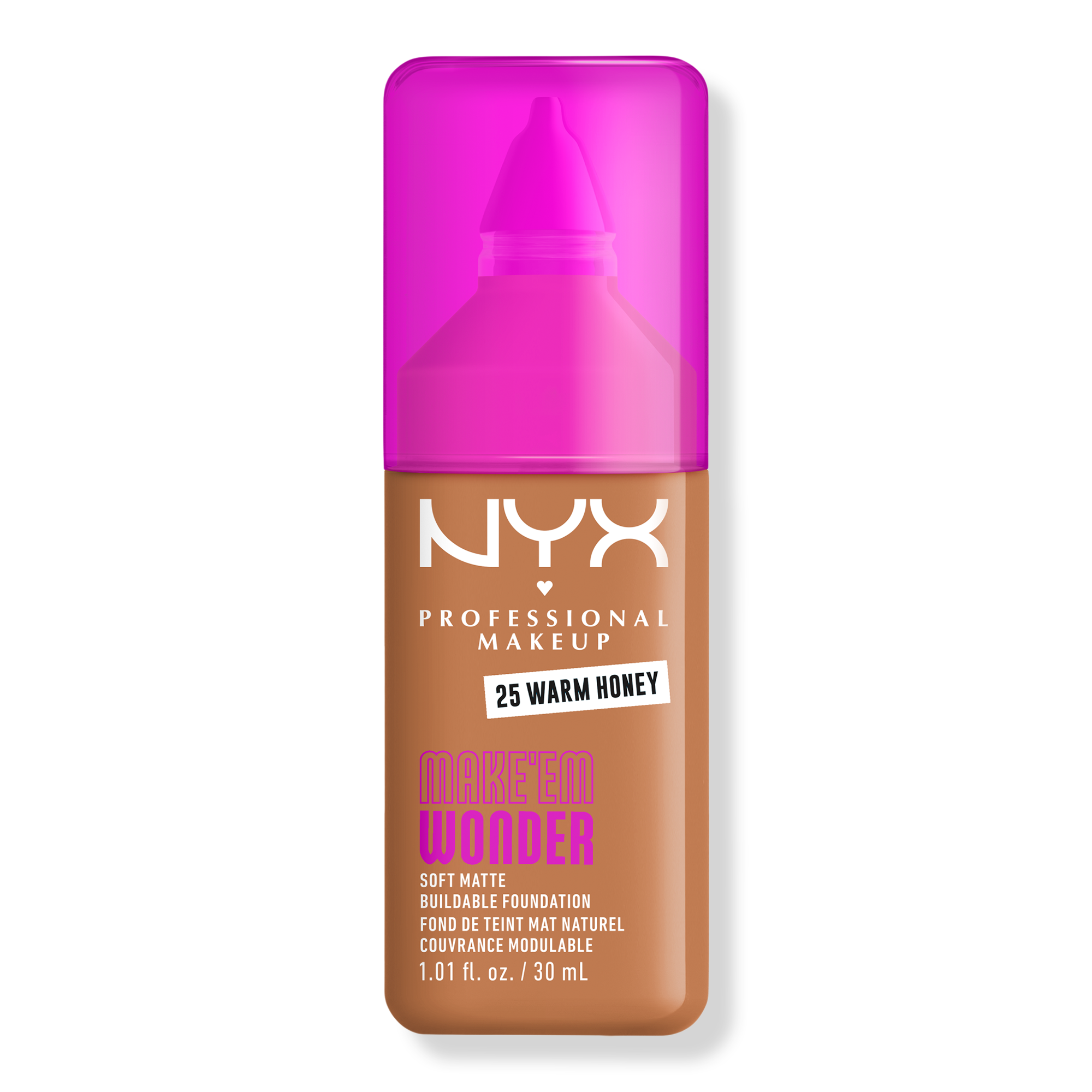 NYX Professional Makeup Make 'EM Wonder, 24H Soft Matte Foundation #1