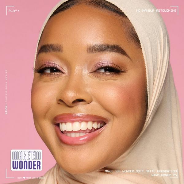 NYX Professional Makeup Make 'EM Wonder, 24H Soft Matte Foundation #5