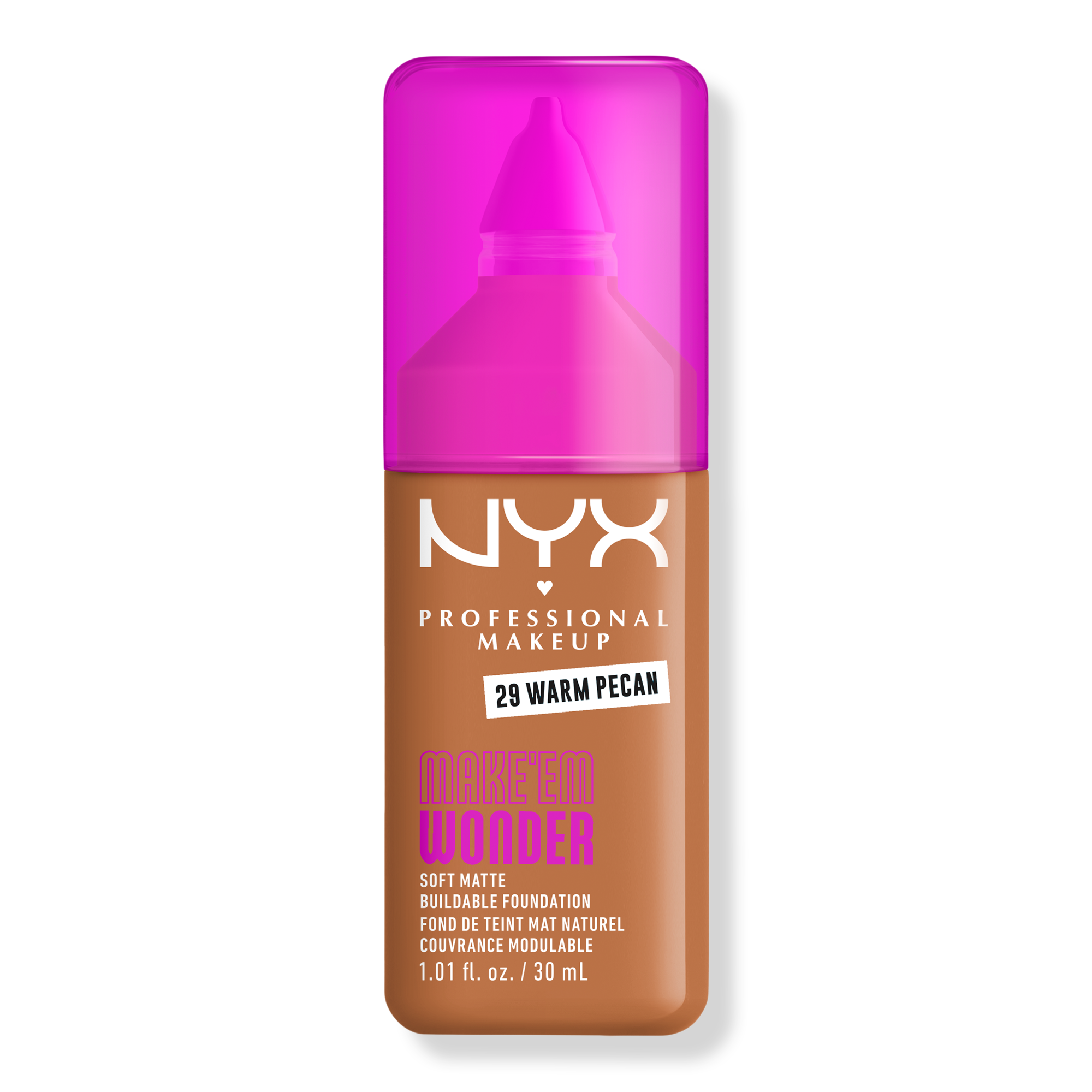 NYX Professional Makeup Make 'EM Wonder, 24H Soft Matte Foundation #1