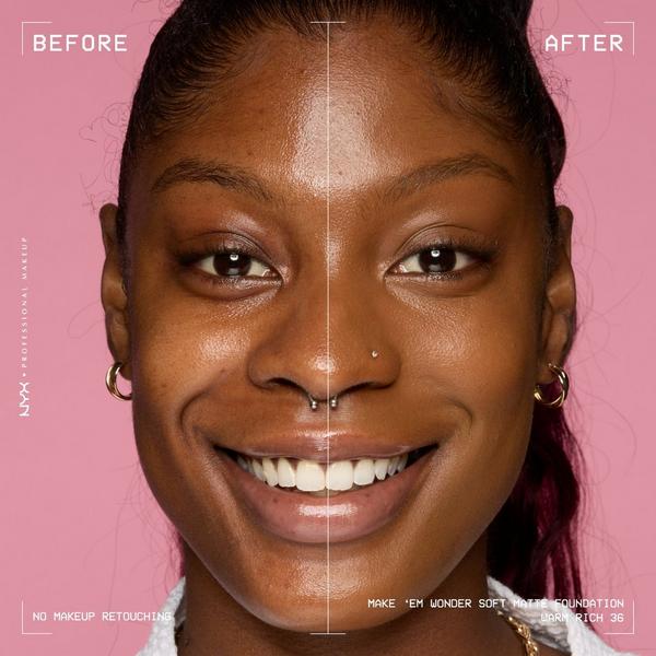 NYX Professional Makeup Make 'EM Wonder, 24H Soft Matte Foundation #6