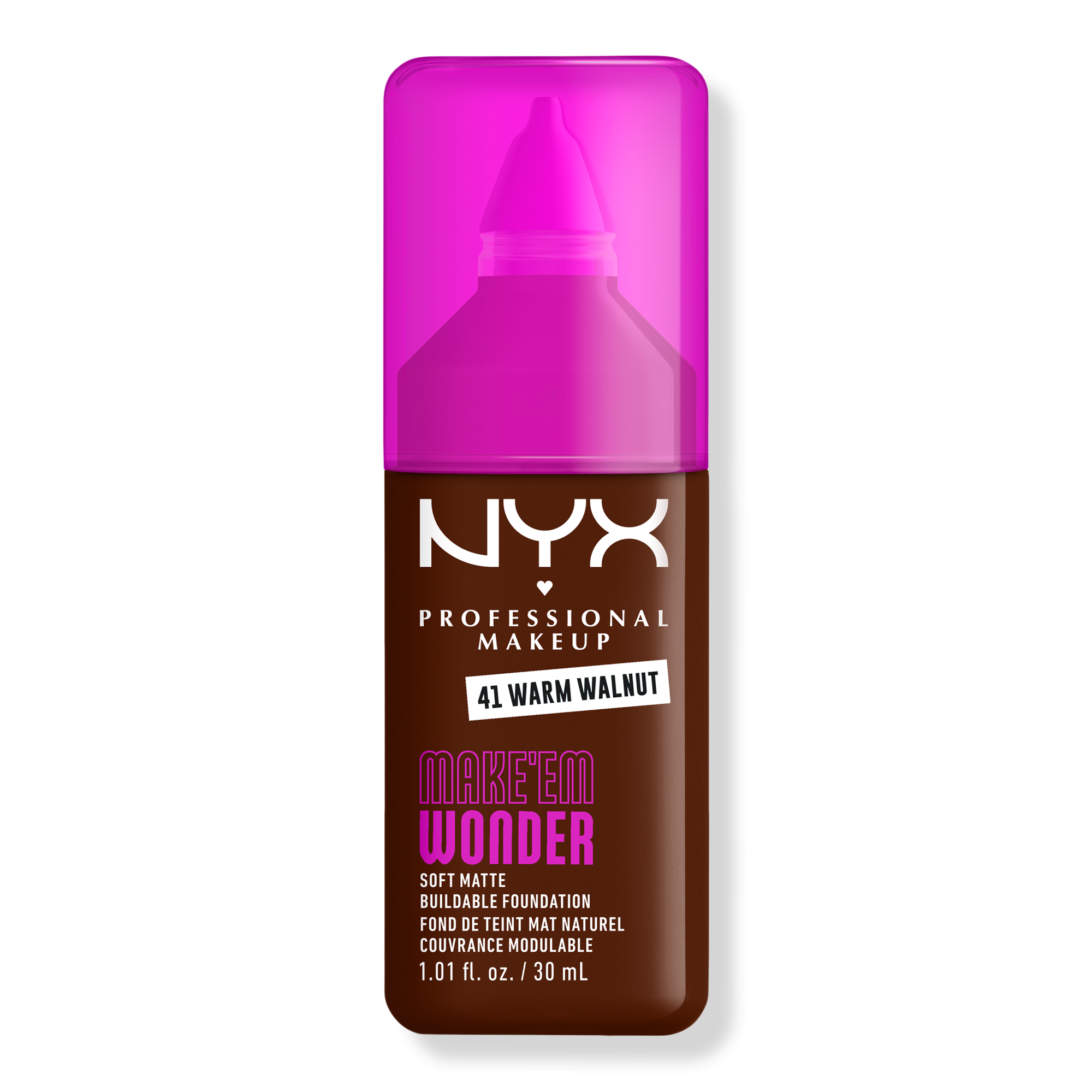 NYX Professional Makeup Make 'EM Wonder, 24H Soft Matte Foundation #1