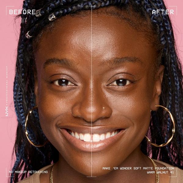 NYX Professional Makeup Make 'EM Wonder, 24H Soft Matte Foundation #6