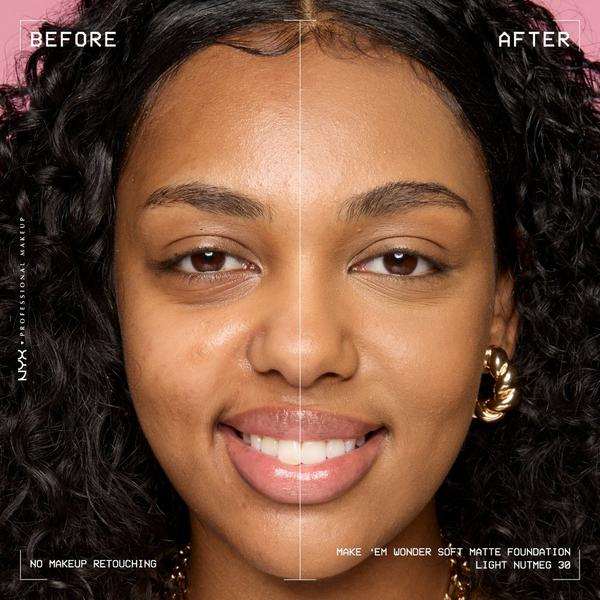 NYX Professional Makeup Make 'EM Wonder, 24H Soft Matte Foundation #6