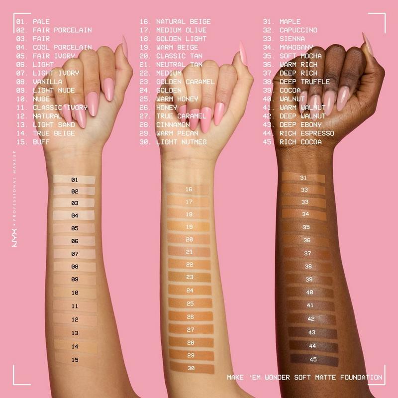 NYX Professional Makeup - Light Ivory Make 'EM Wonder, 24H Soft