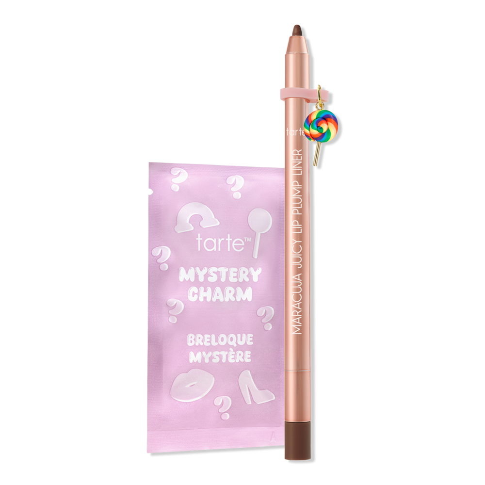 Tarte Maracuja Juicy Lip Plump Peptide Liner with Charm - Toasted brown