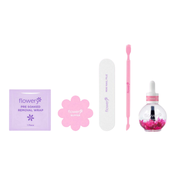 Flowery Pro Nail Removal Kit with Artificial Nail Remover & Pre-Soaked Pads #2