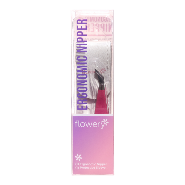 Flowery Ergonomic Nail Nipper with Precision Blades & Storage Case #2