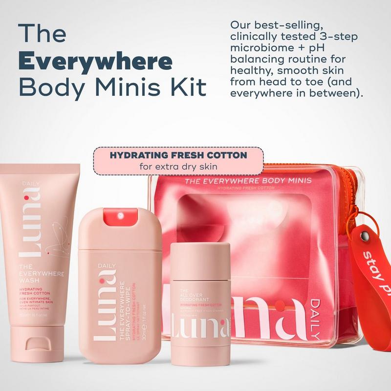 Luna Daily - Hydrating Fresh Cotton The Everywhere Body Minis Kit