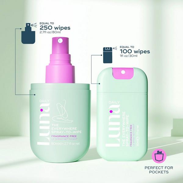 Luna Daily The Fragrance Free Everywhere Spray-To-Wipe #6