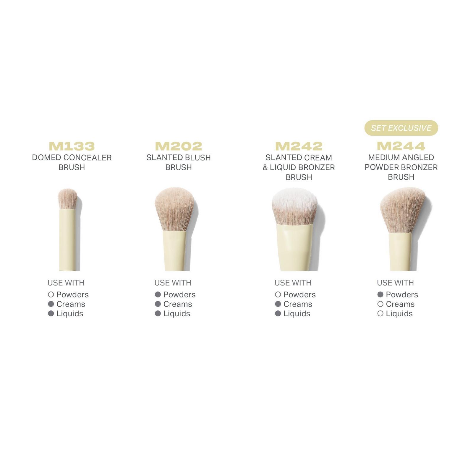 Buttery Blends 4-Piece Face Brush Set
