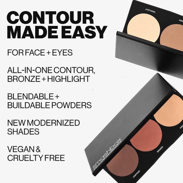 Smashbox Step-By-Step Contour Palette – Contour, Bronzer & Highlighter #6