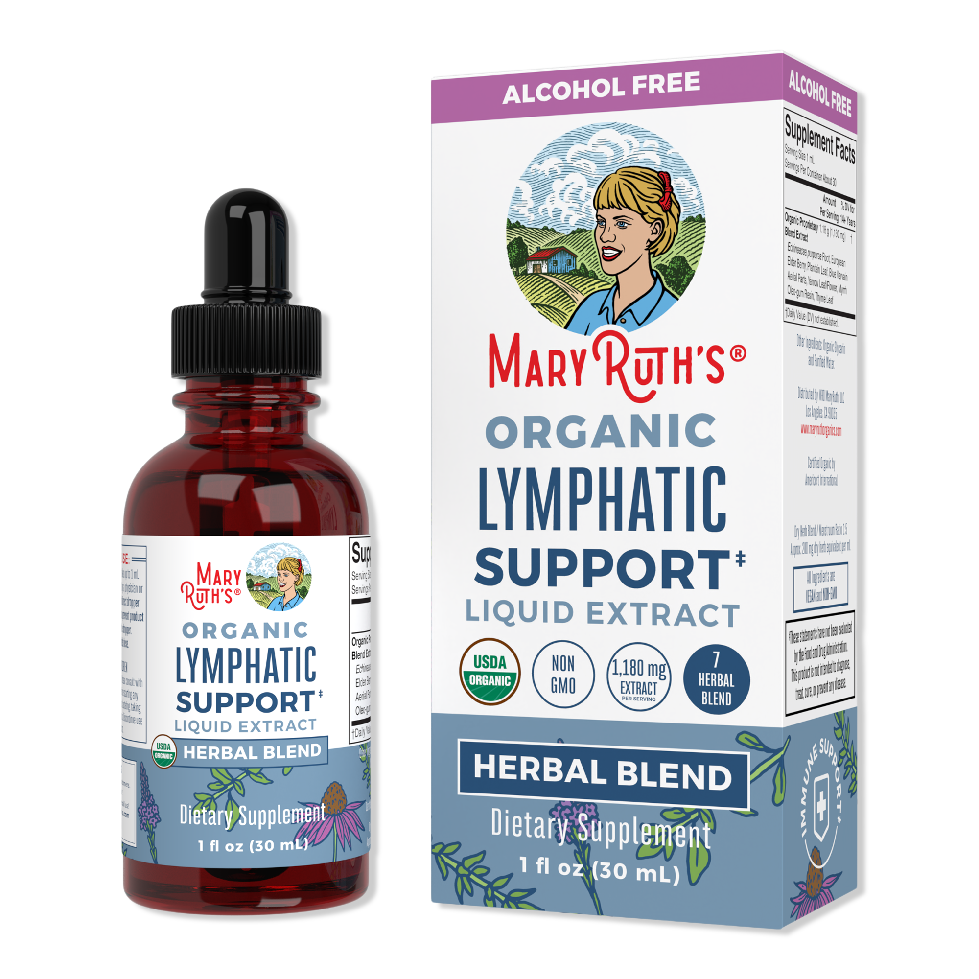 MaryRuth's Organic Lymphatic Support Herbal Blend #1