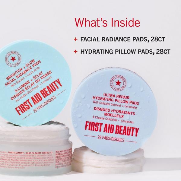 First Aid Beauty Exfoliate AM + Hydrate PM Travel Size Skincare Pads Duo #2