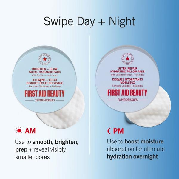 First Aid Beauty Exfoliate AM + Hydrate PM Travel Size Skincare Pads Duo #3