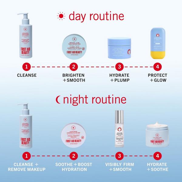 First Aid Beauty Exfoliate AM + Hydrate PM Travel Size Skincare Pads Duo #8