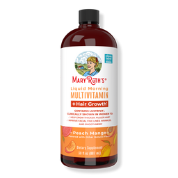 MaryRuth's Liquid Morning Multivitamin + Hair Growth Peach Mango - 30 oz