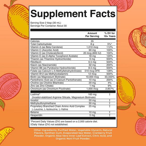 MaryRuth's Liquid Morning Multivitamin + Hair Growth Peach Mango #4