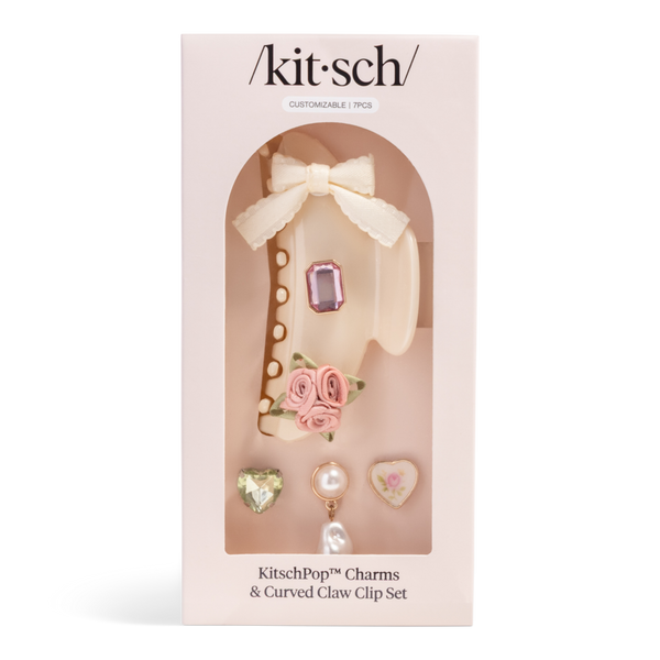 Kitsch Kitschpop Curved Claw Clip 7 Piece Set Vintage #3