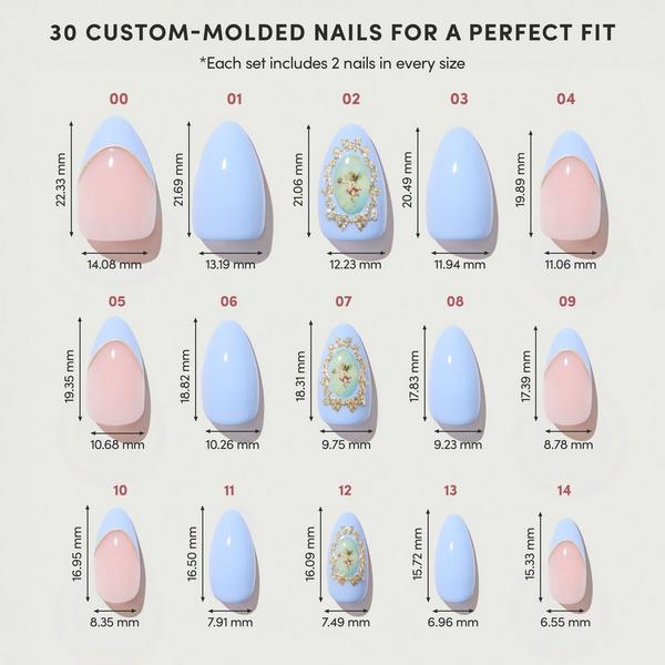 Glamnetic Angel In Blue Press-On Nails #6