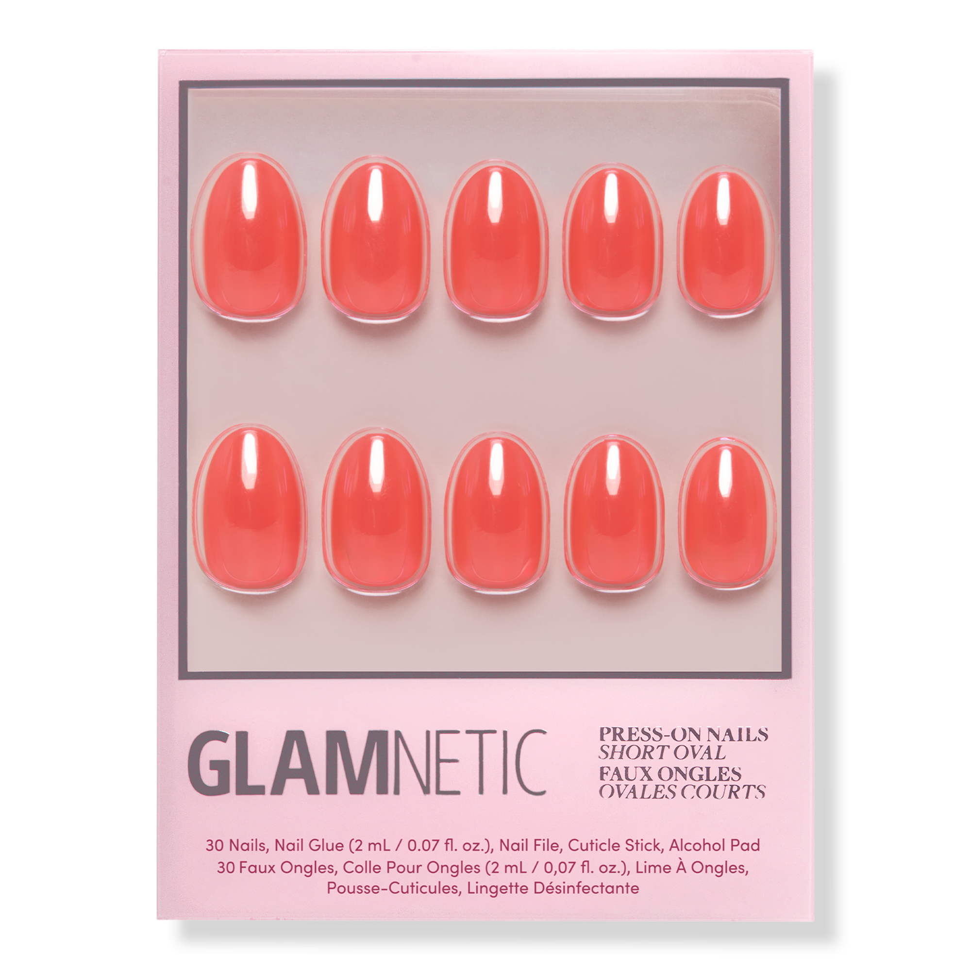 Glamnetic Lush Coral Press-On Nails #1