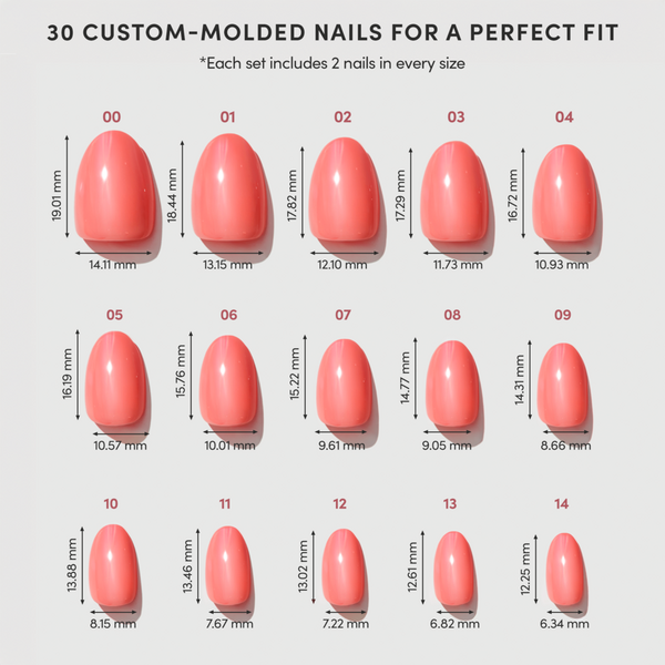Glamnetic Lush Coral Press-On Nails #6