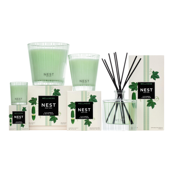 NEST New York Cucumber & White Sage Votive Candle #4
