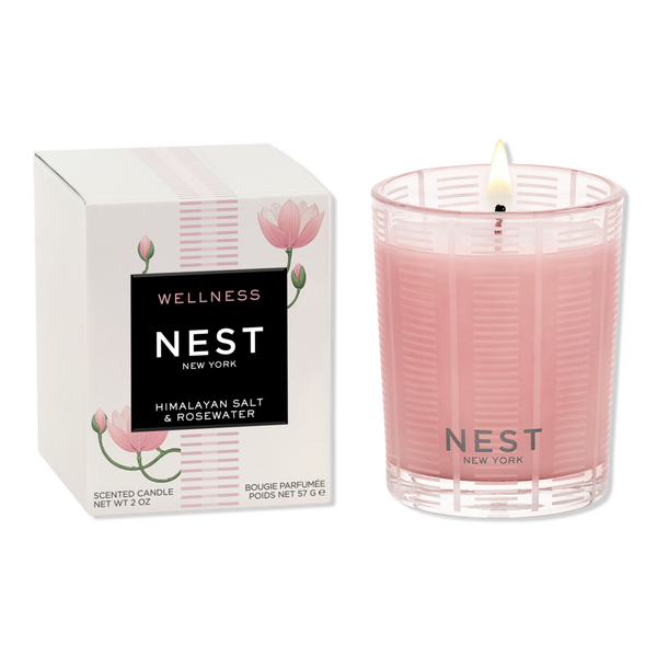 NEST New York Himalayan Salt & Rosewater Votive Candle #1