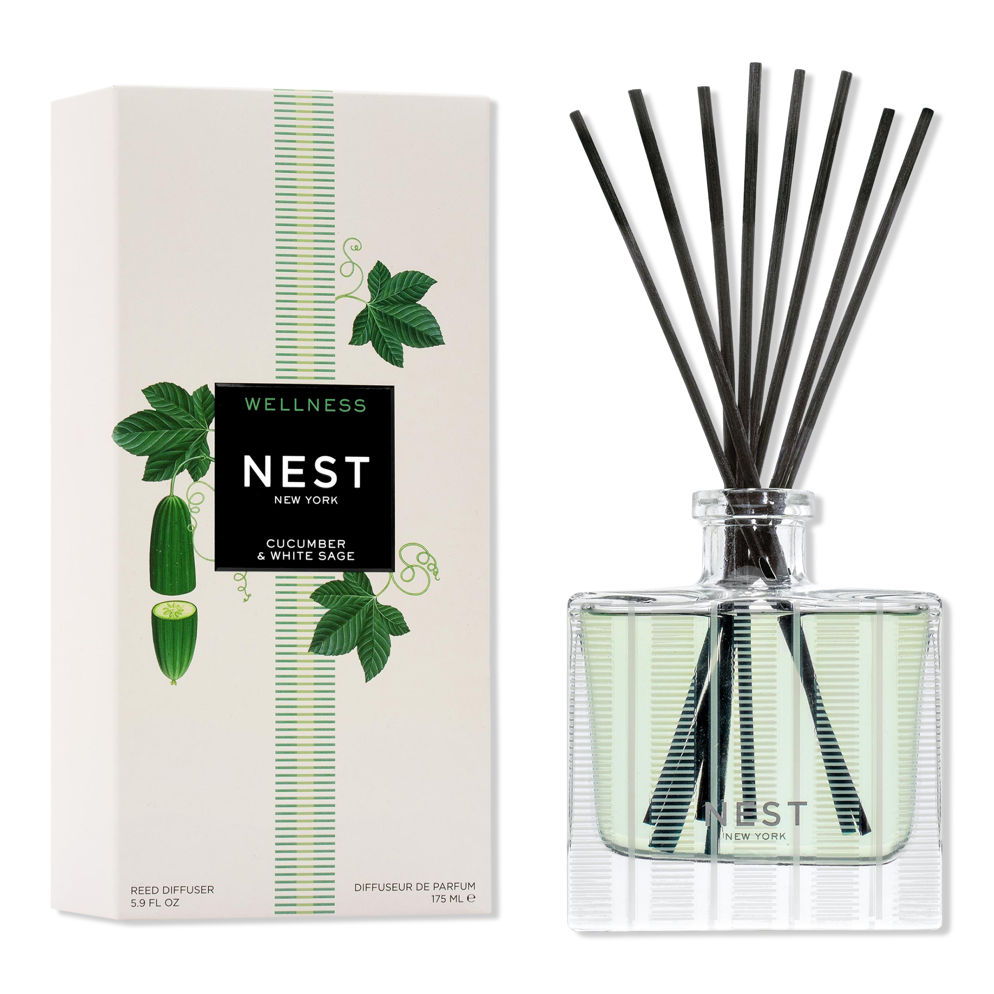 NEST New York Cucumber & White Sage Reed Diffuser #1