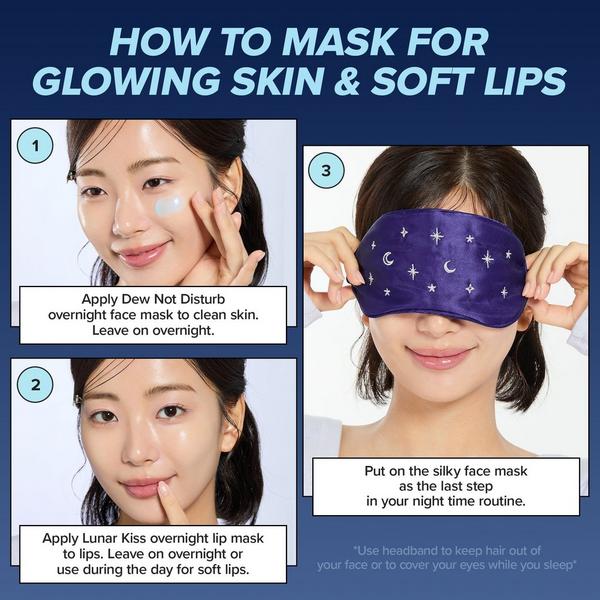 I Dew Care Dew After Dark Hydrating Overnight Face, Lip & Sleep Mask Set #8