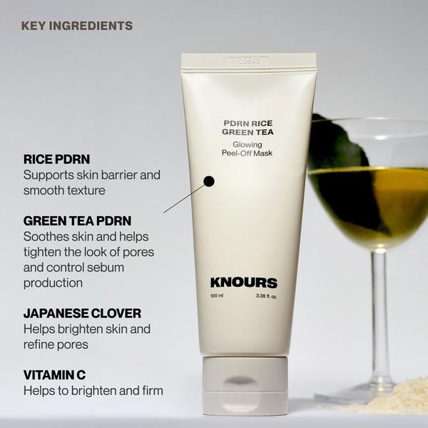 Knours. PDRN Rice & Green Tea Glowing Peel Off Mask #5