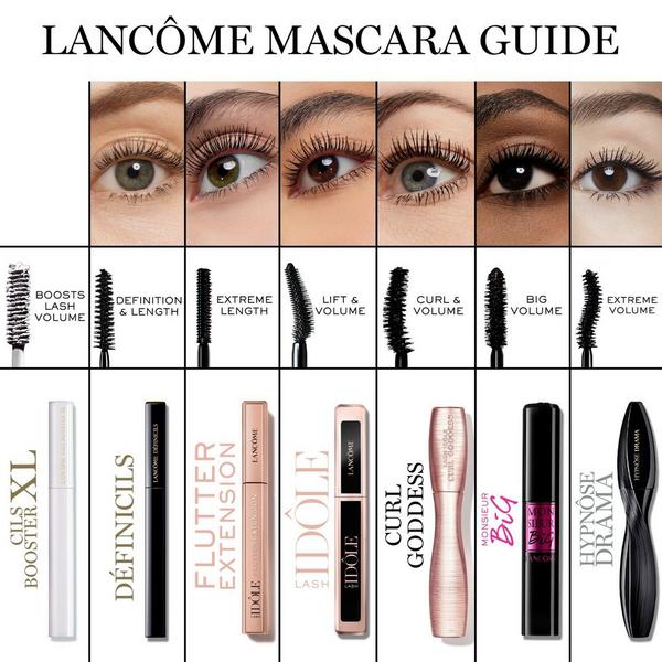 Máscara de pestañas Lash Idôle Curl Goddess para rizar y dar volumen 8
