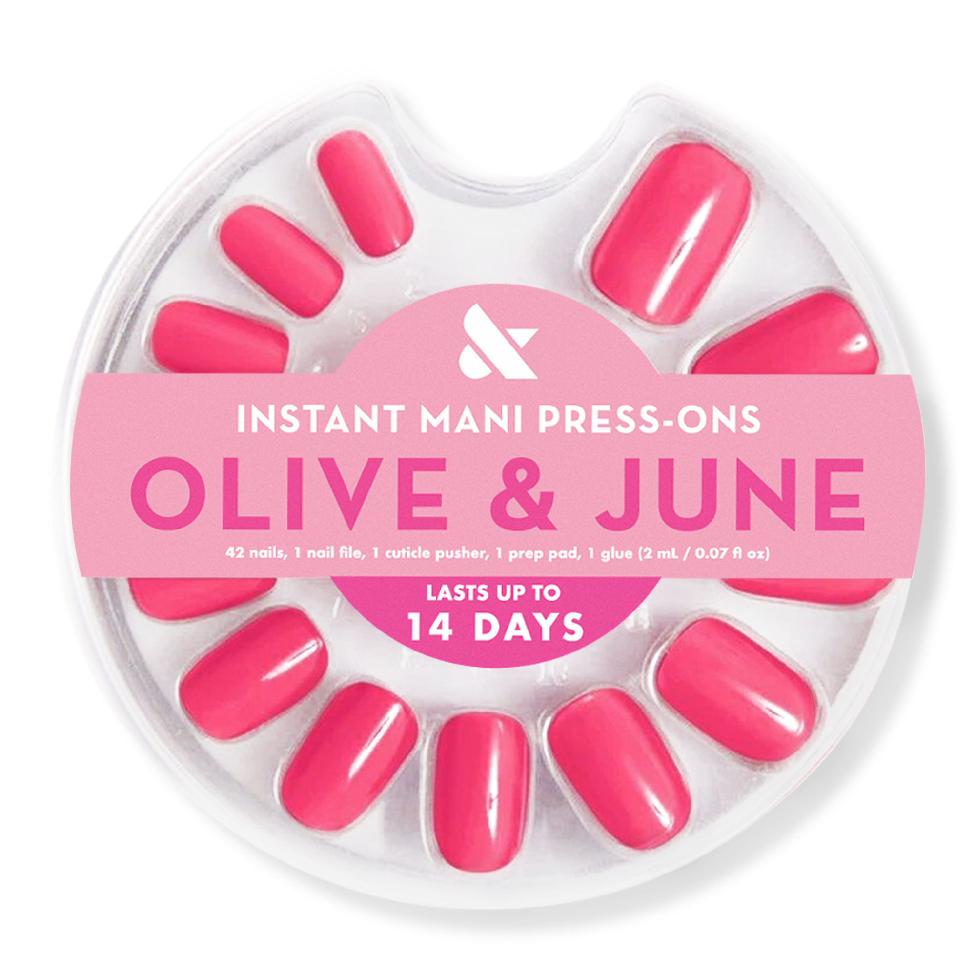 Olive & June Instant Mani Press-On Nails Hot Strawberry #1