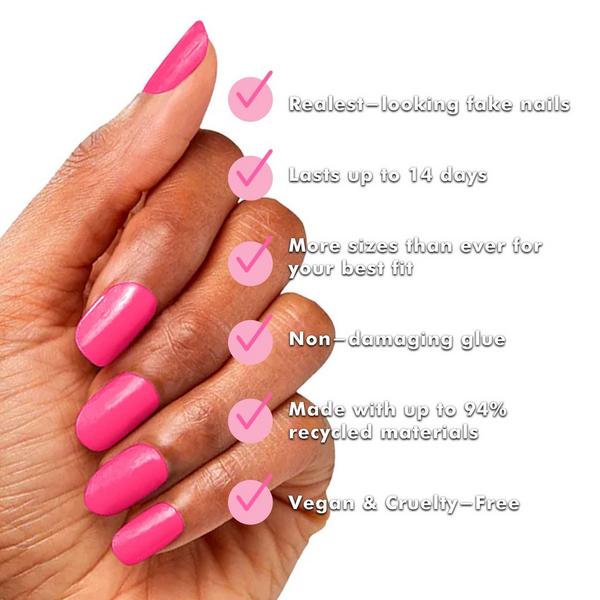 Olive & June Instant Mani Press-On Nails Hot Strawberry #5