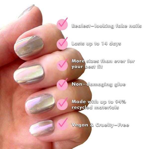 Olive & June Instant Mani Press-On Nails Sheer Lavender Shimmer #5