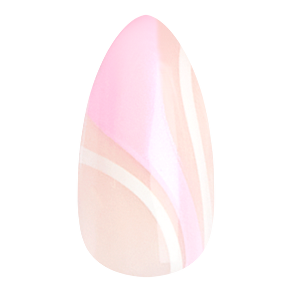 Olive & June Instant Mani Press-On Nails Pink Goldfish Swirl Mixed #2