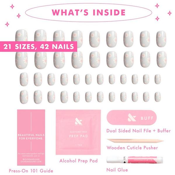 Olive & June Instant Mani Press-On Nails Flower Shower #3