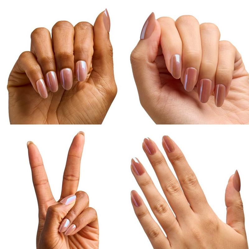 Olive & June - Instant Mani Press-On Nails Taupe Jelly Chrome