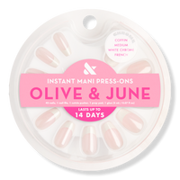 Instant Mani Press-On Nails White Chrome French