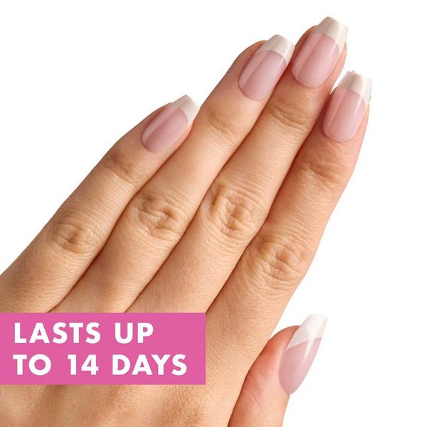 Olive & June Instant Mani Press-On Nails White Chrome French #5