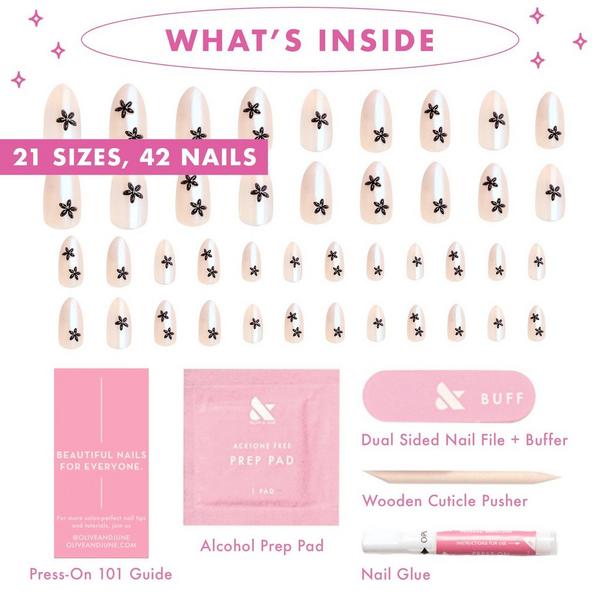 Olive & June Instant Mani Press-On Nails Puffy Black #3