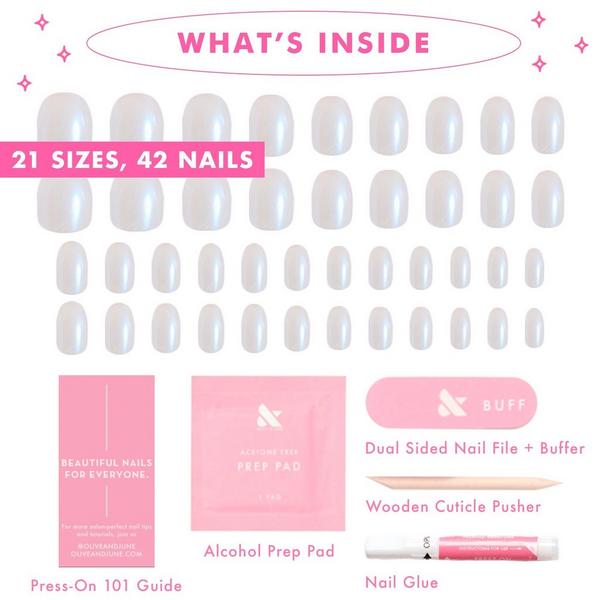 Olive & June Instant Mani Press-On Nails Pink Goldfish #3