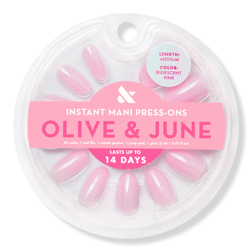 Olive & June Instant Mani Press-On Nails Iridescent Pink