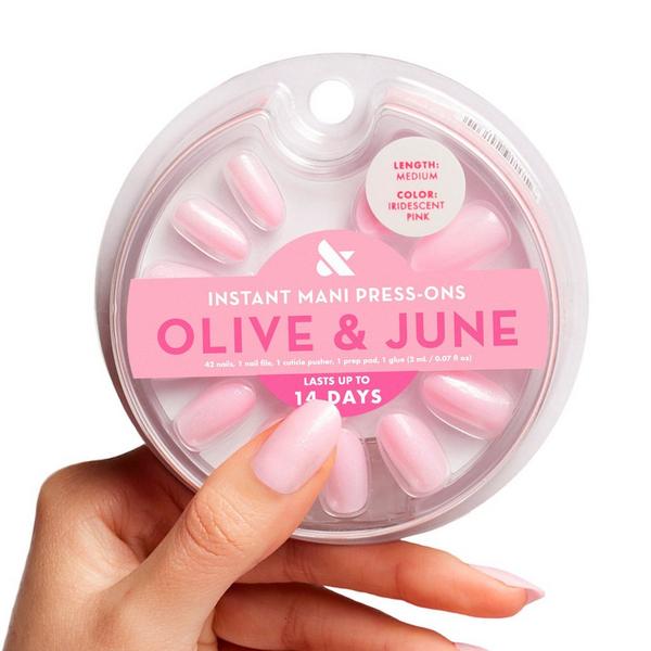 Olive & June Instant Mani Press-On Nails Iridescent Pink #4