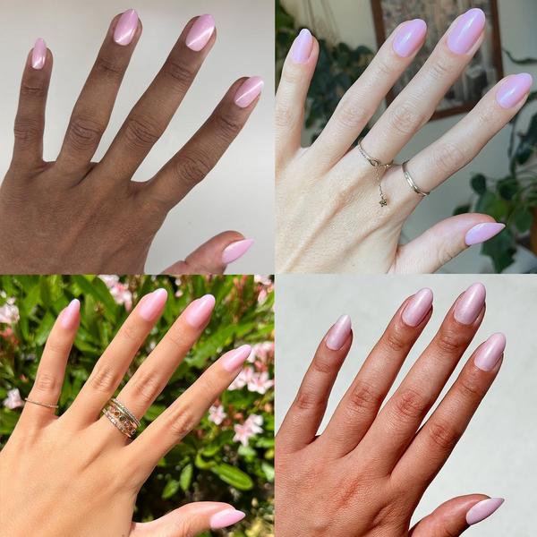 Olive & June Instant Mani Press-On Nails Iridescent Pink #7